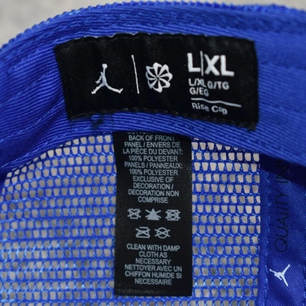 Nike Jordan Jumpman‎ Rise Cap Snapback Hat Size L/XL Blue White FZ0774-133 NEW